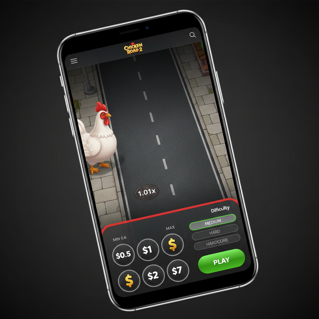 Chicken Road 2 - impostazioni puntata su mobile